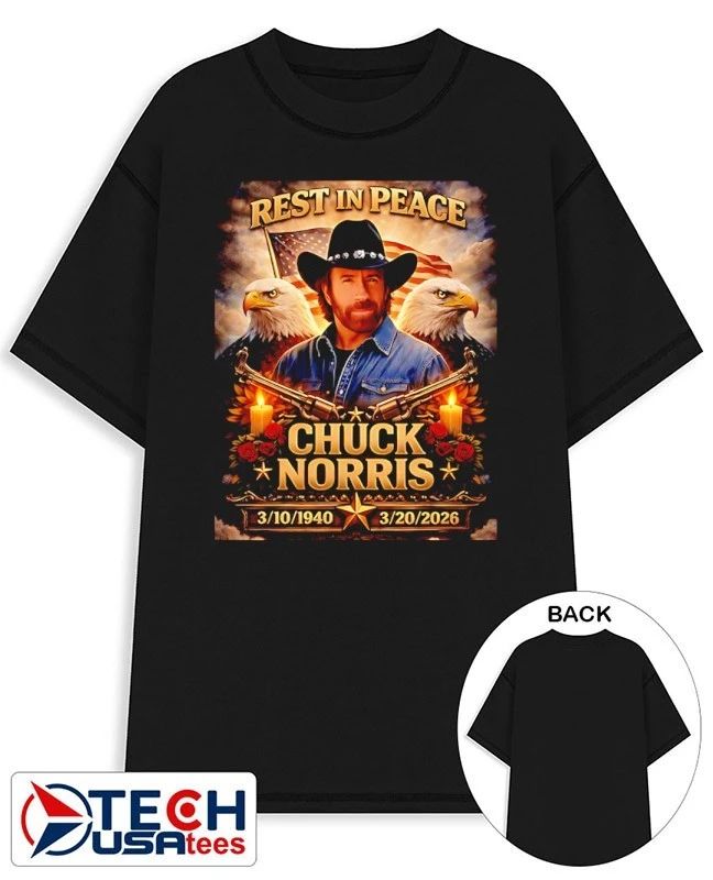 Rest in peace Chuck Norris 1940-2026 graphic shirt by ashbubble