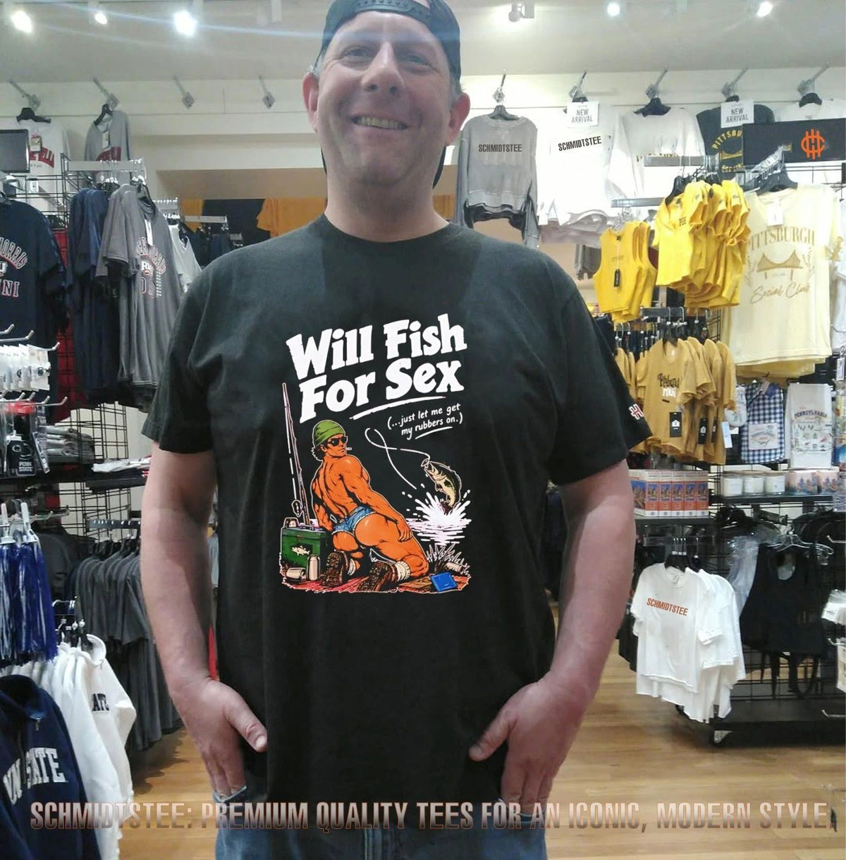 Will Fish For Sex Just Let Me Get My Rubbers On shirt
