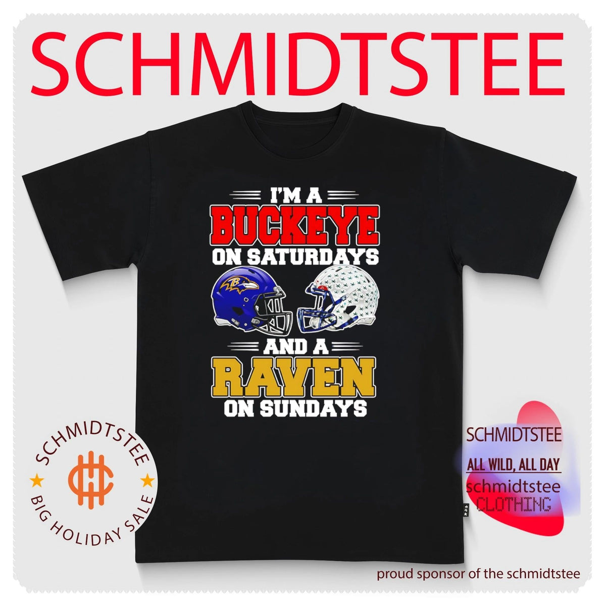 I’m a Buckeye on Saturdays and a Raven on Sundays shirt
