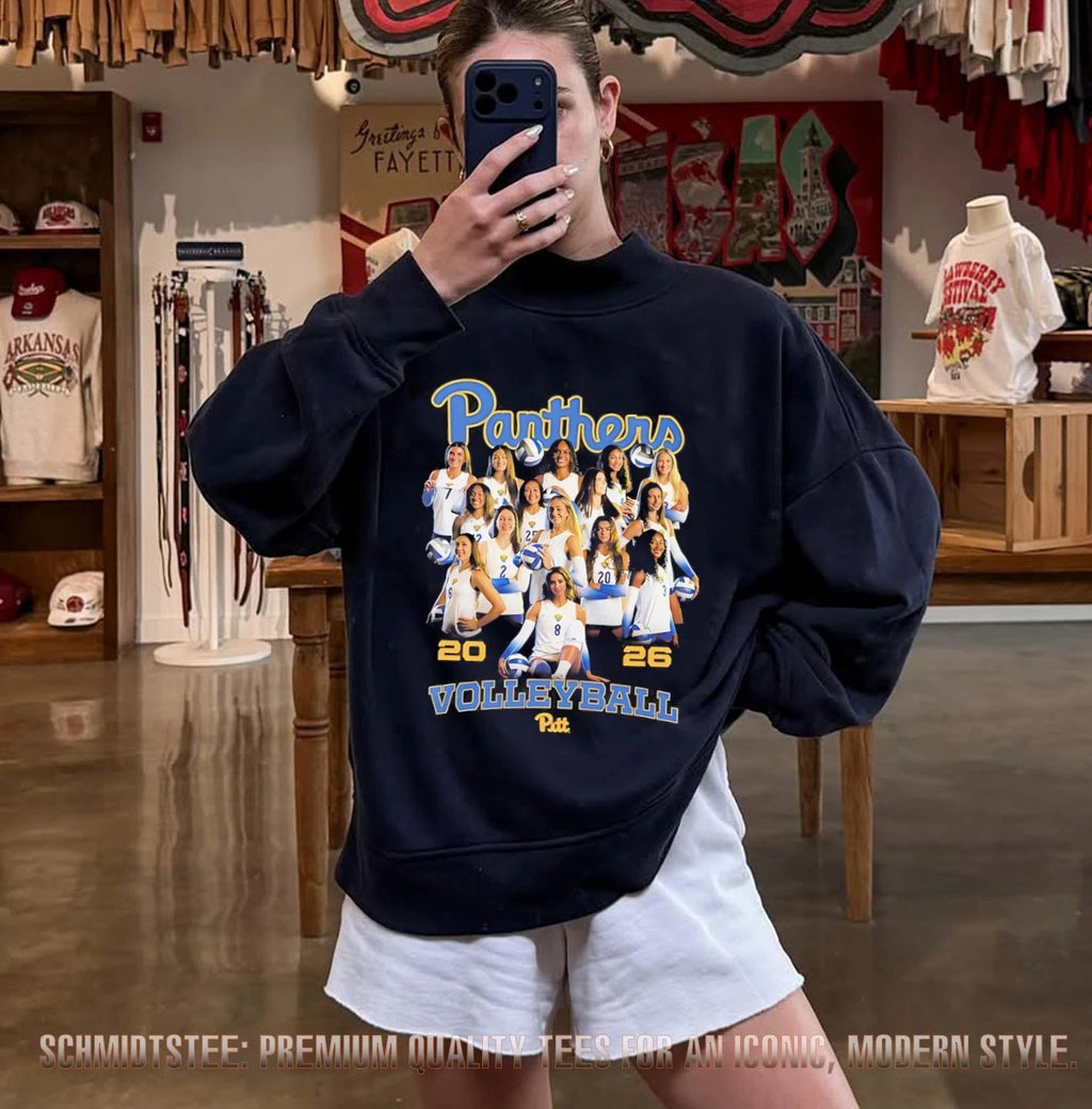 Pitt Panthers Women’s Volleyball 2026 team collage shirt