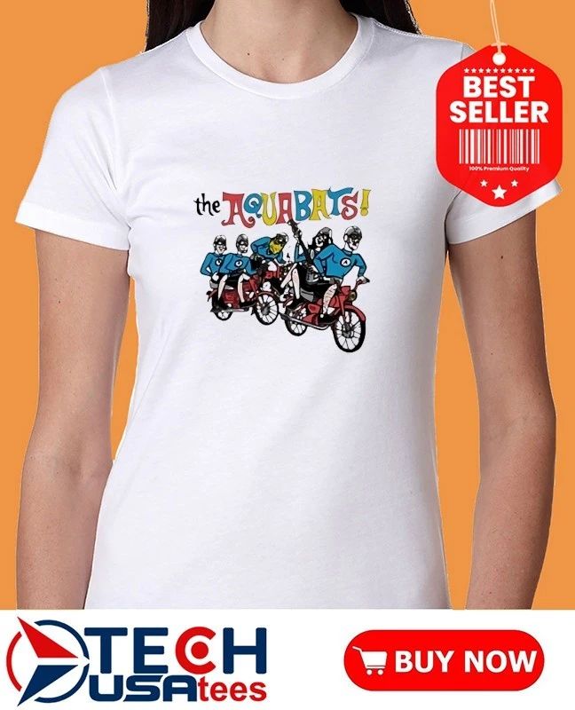 The Aquabats on a bike shirt