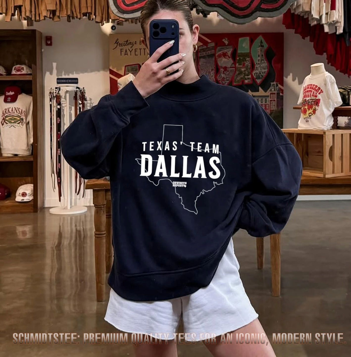 Texas’ Team Dallas Cowboys state shirt