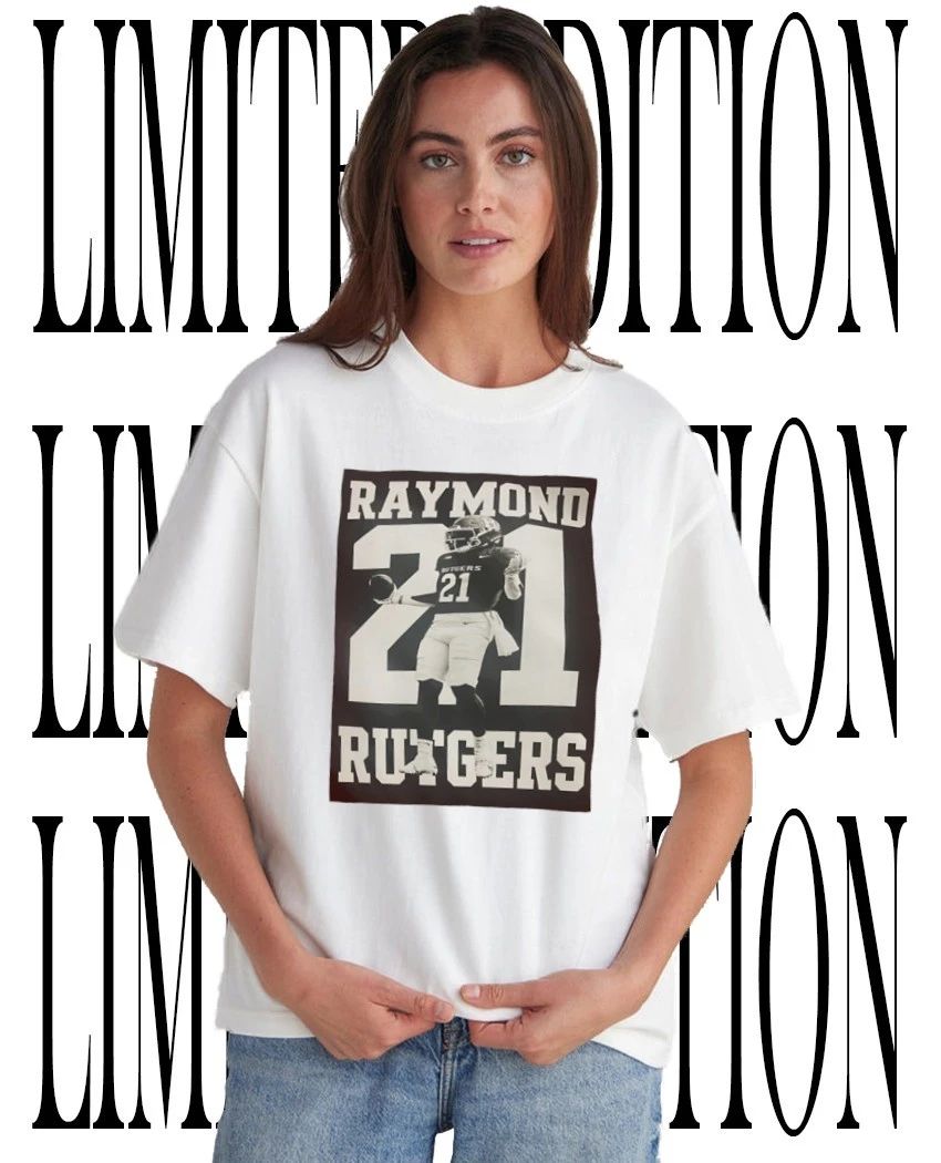 NCAA Isaih Raymond Pacheco 21 Rutgers Football photo t-shirt