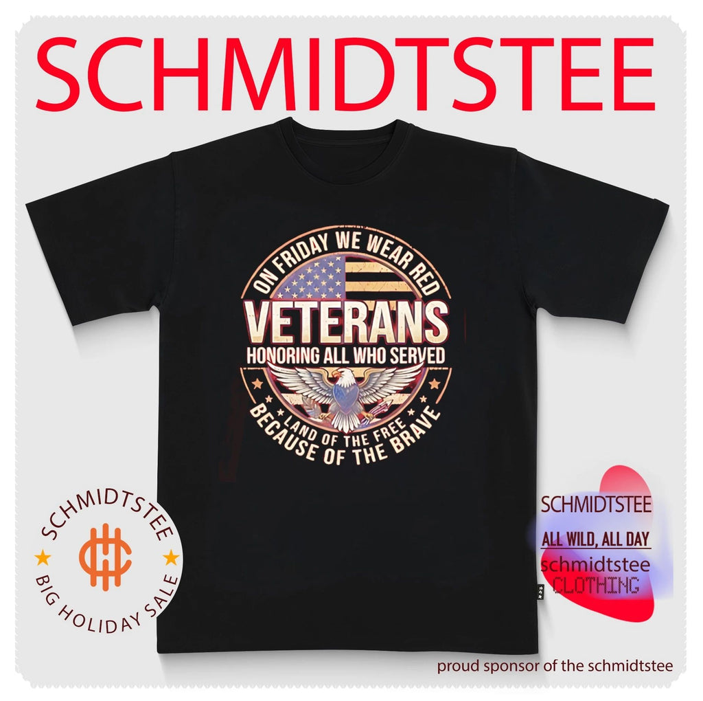2026 On Friday We Wear Red Veterans Honoring All Shirt