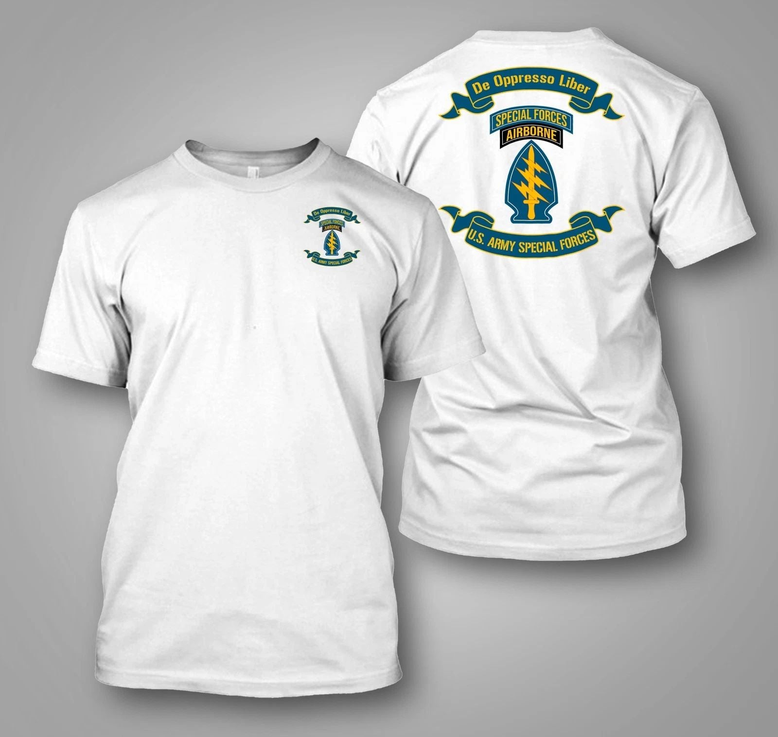 U.S. Army Special Forces Green Berets SFG  - Custom front and back t-shirt tee