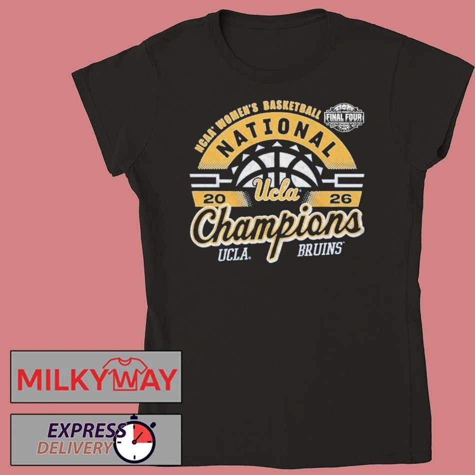 UCLA Bruins 2026 NCAA Women’s Basketball National Champions Sun Logo T-Shirt