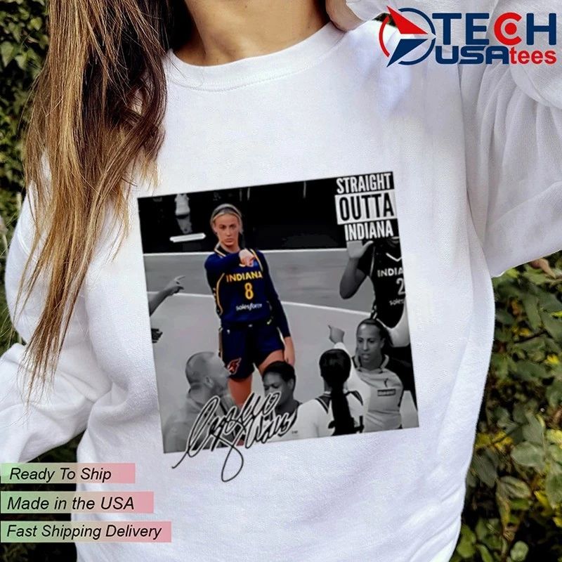 Sophie Cunningham Straight Outta Indiana signature shirt