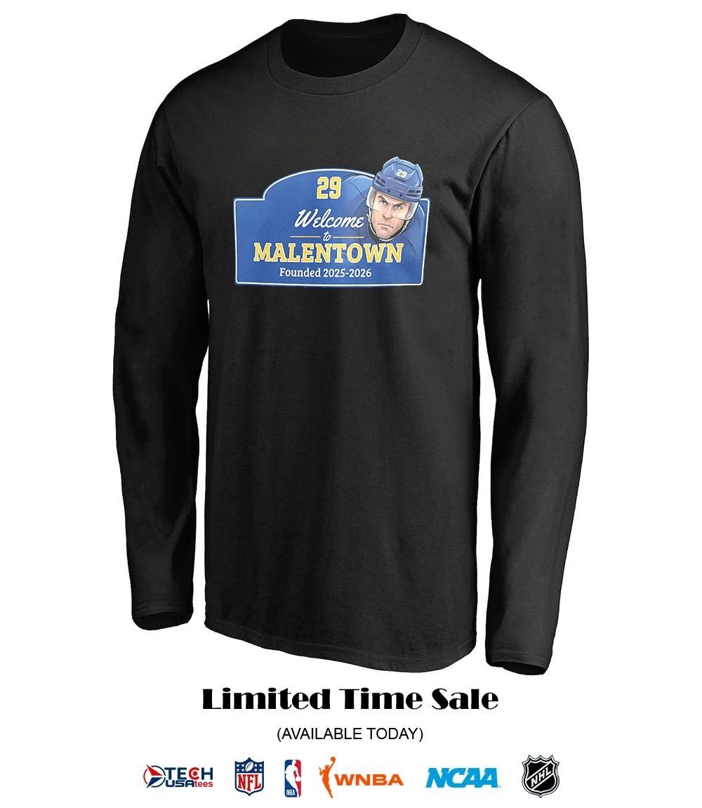 Welcome to Malentown founded 2025-2026 Beck Malenstyn Buffalo Sabres Hockey shirt