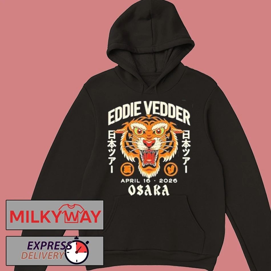 Eddie Vedder Osaka Japan 2026 Tiger Event Tee At Festival Hall On April 16 2026 T-Shirt