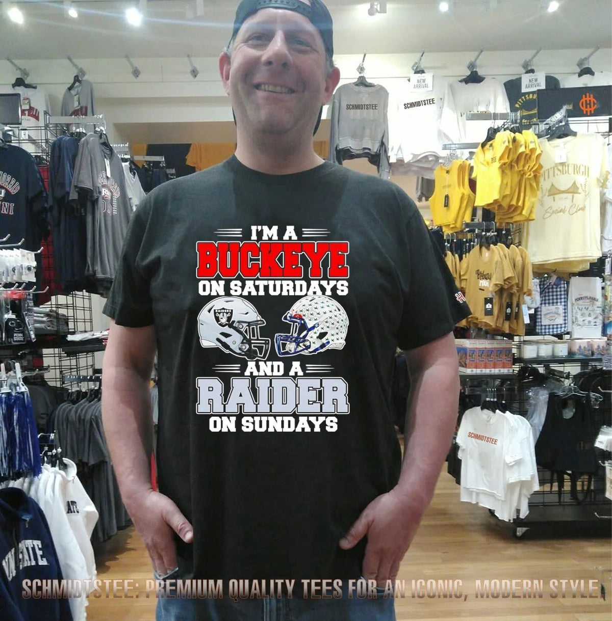 I’m a Buckeye on Saturdays and a Raider on Sundays shirt