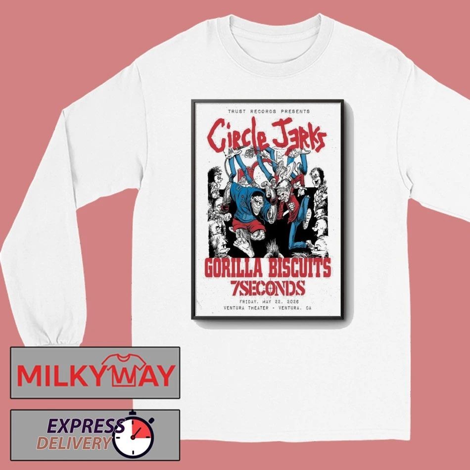 Circle Jerks May 22 2026 The Majestic Ventura Theater Ventura CA Poster shirt