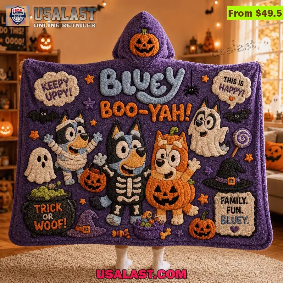 Bluey Halloween Limited Edition Hooded Blanket