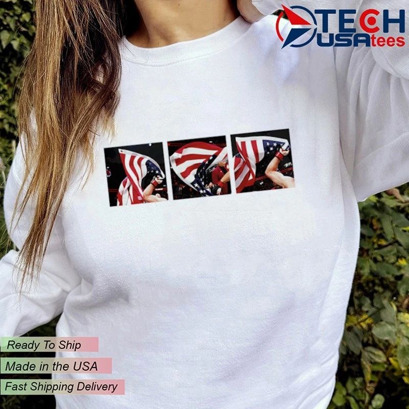 Americana Feat. UFC Freedom 250 Waving Flag shirt