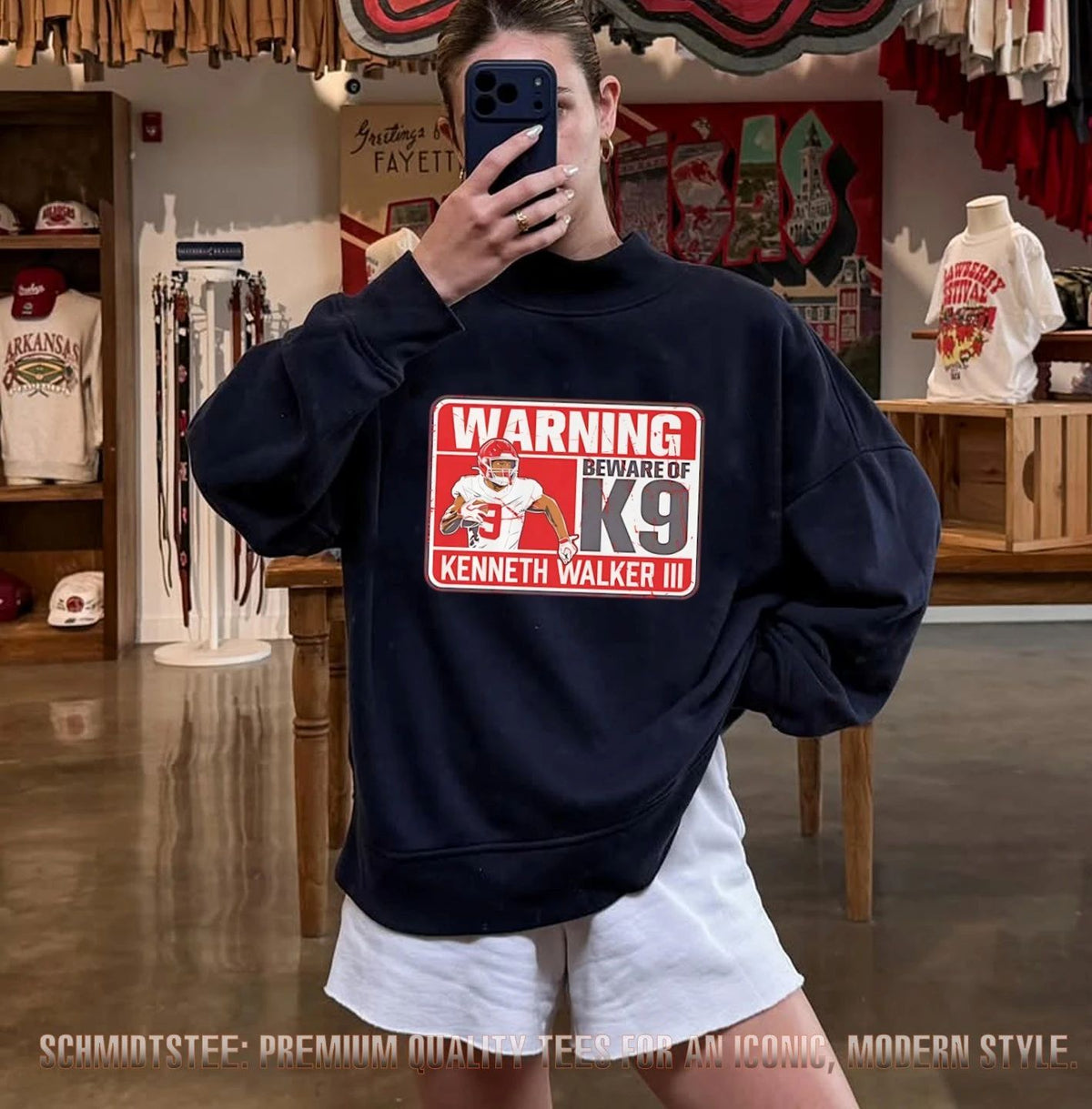Kenneth Walker III Kansas City Chiefs Beware Of K9 Warning shirt