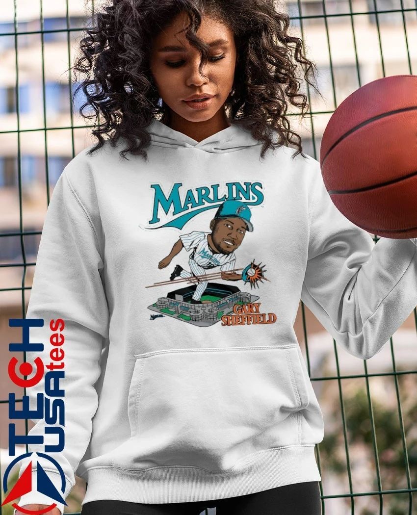 Florida Marlins Gary Sheffield Sun Life Stadium caricature shirt