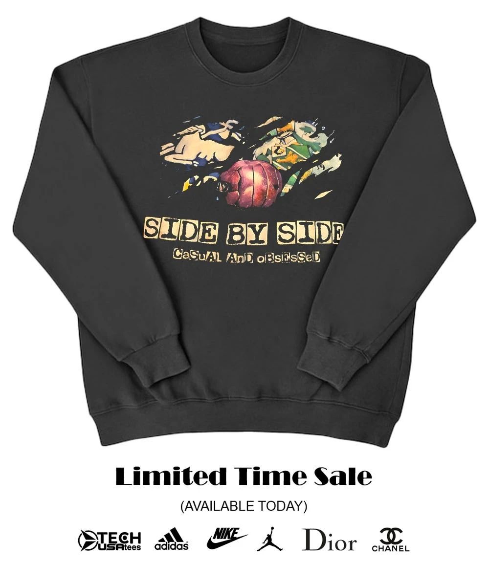 Side by side casual and obsessed shirt