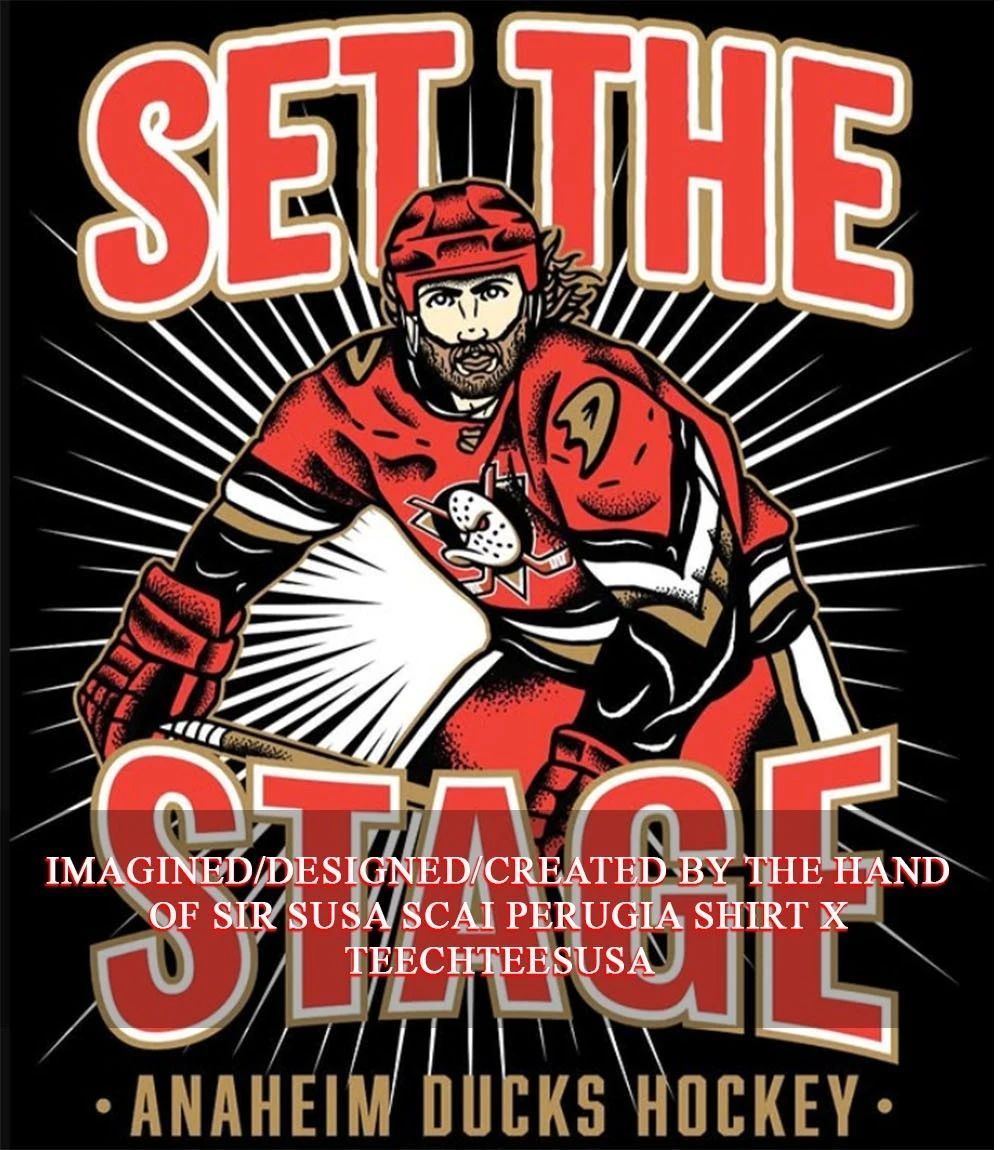 Set the Tage Anaheim Ducks Hockey shirt