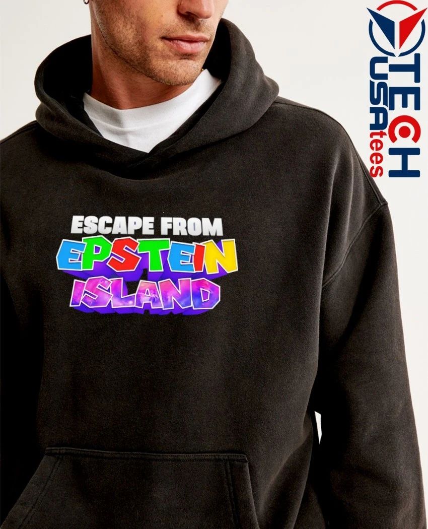 Escape form Epstein Island parody shirt