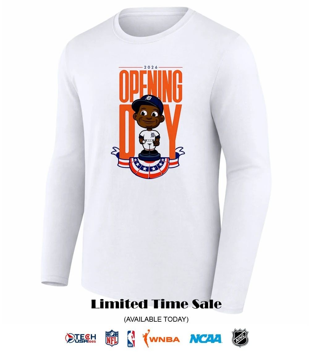 2026 Opening Day Detroit Tigers bobblehead shirt