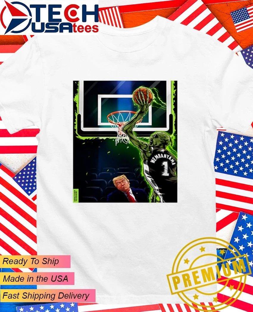 Victor Wembanyama Alien Dunk President Trump Finals 2026 shirt