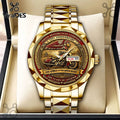 Indian Motorcycle 125th Anniversary Gold Tone Quartz Watch