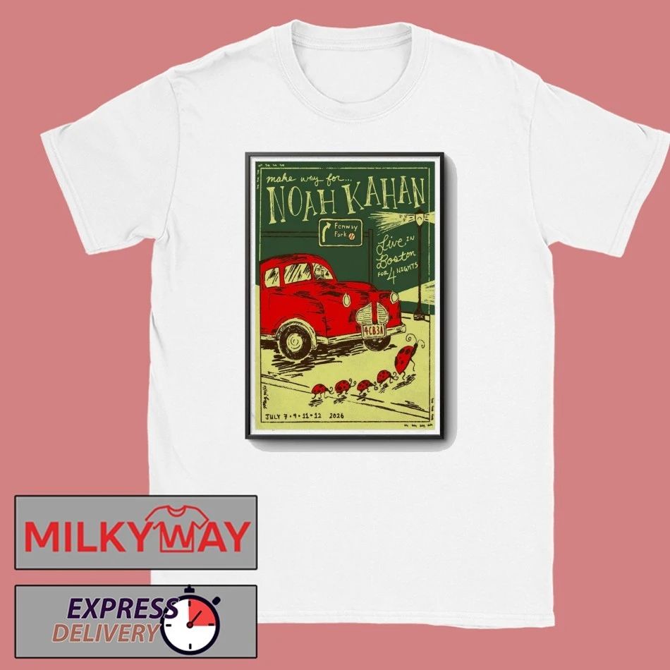 July 9 2026 Noah Kahan Fenway Fark Poster TOUR shirt