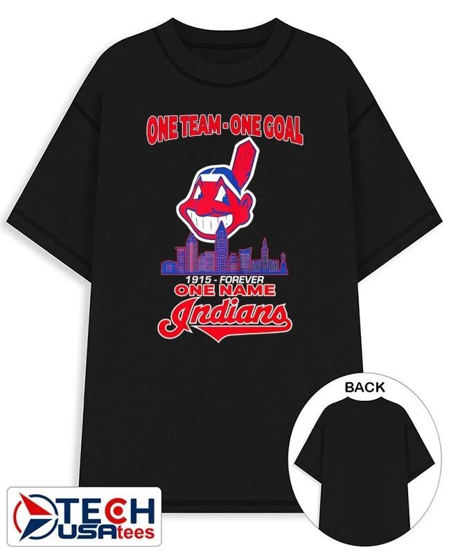 One Team One Goal 1915-forever One Name Cleveland Indians skyline shirt