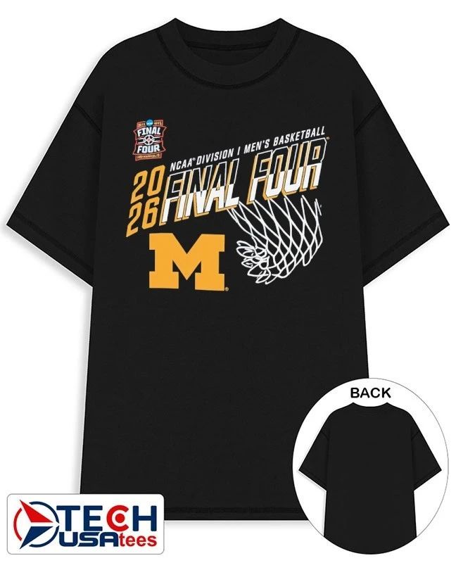 Michigan Wolverines 2026 NCAA Men’s Basketball Final Four Net shirt