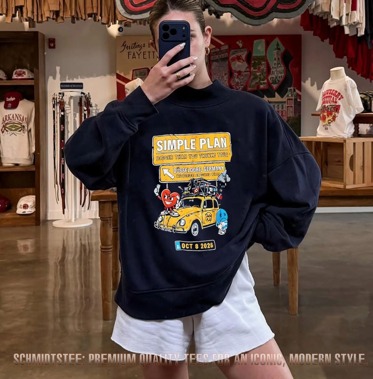 Simple Plan Bigger Than You Think Tour Oct 8 2026 shirt