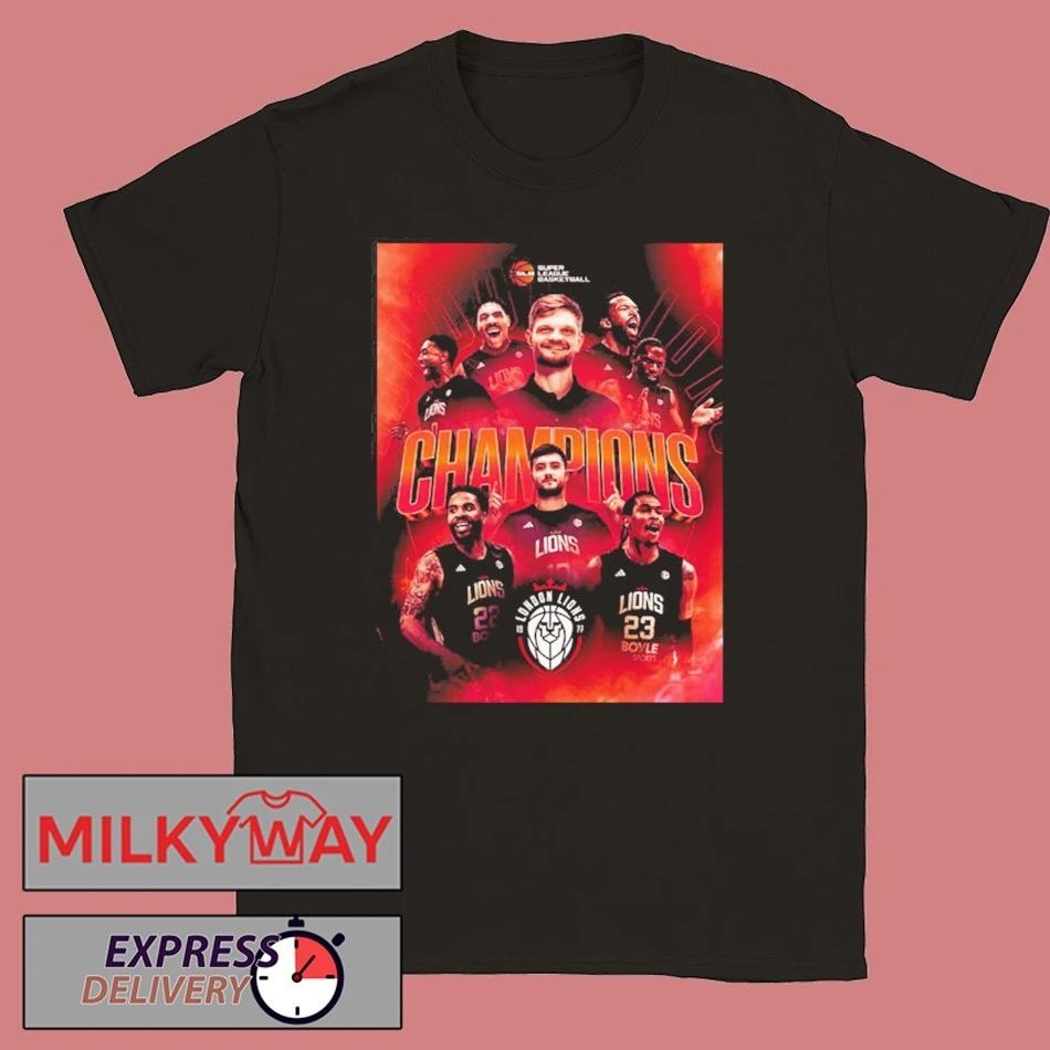 London Lions Basketball Champions 2026 Super League Basketball League Championship shirt