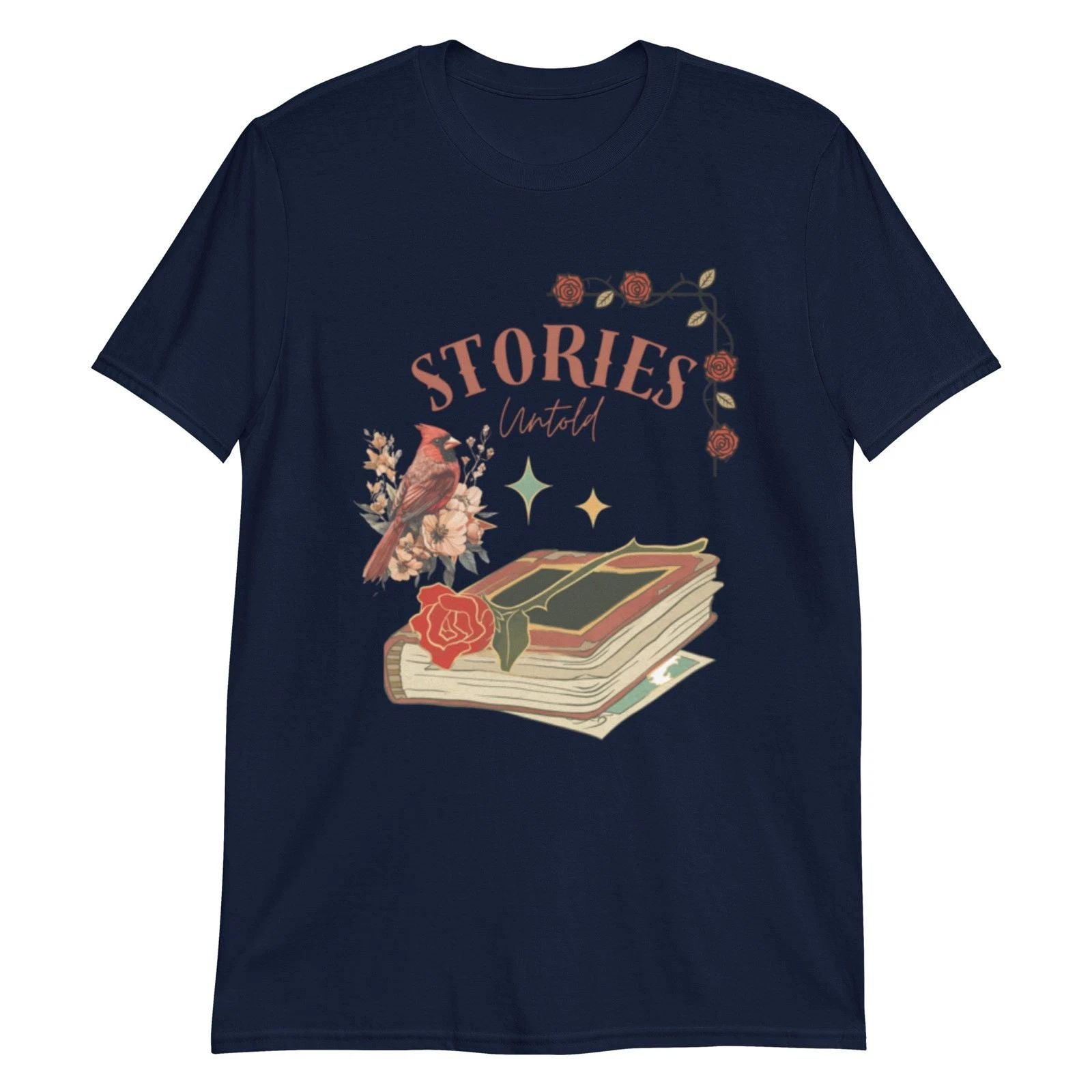 Vintage floral books stories urban Unisex T-Shirt