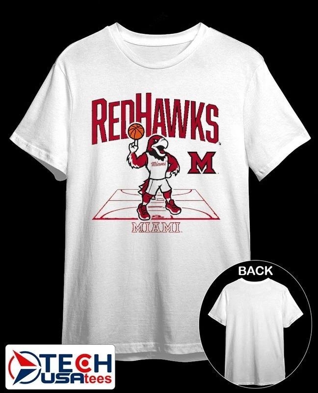 Miami Redhawks Basketball mascot court shirt