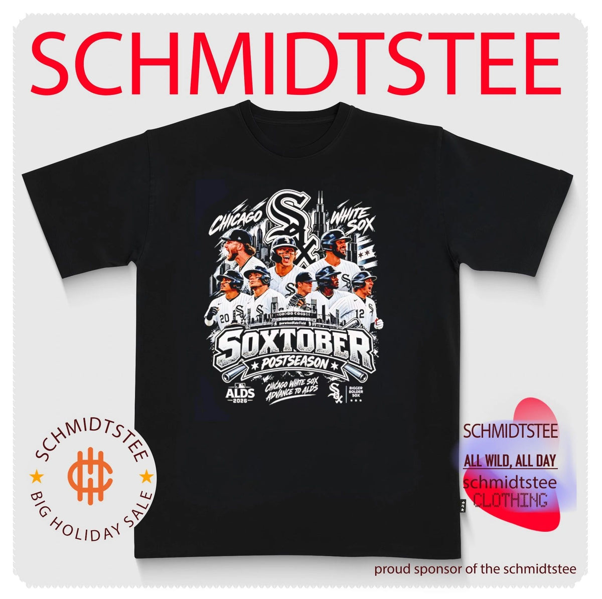 Chicago White Sox Soxtober Postseason 2026 Advance to ALDS skyline shirt