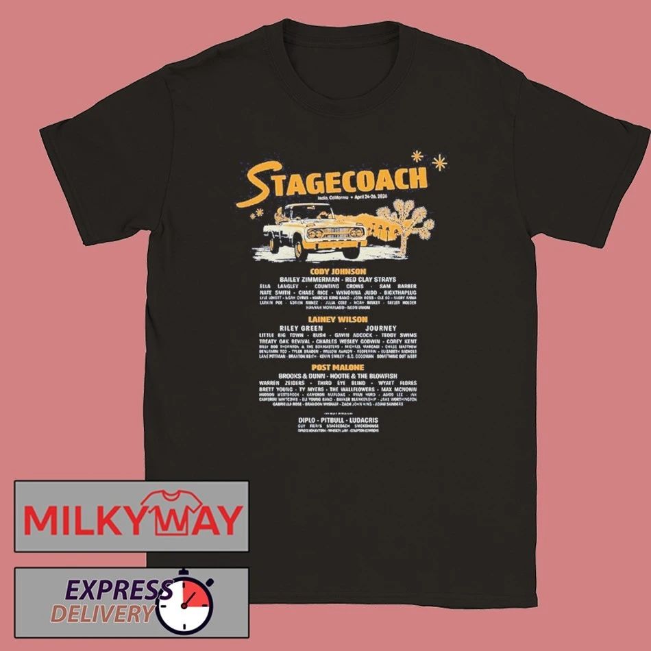 Stagecoach 2026 Festival Indio California’s Country Music Festival Merch Rest Stop 2026 Lineup T-Shirt