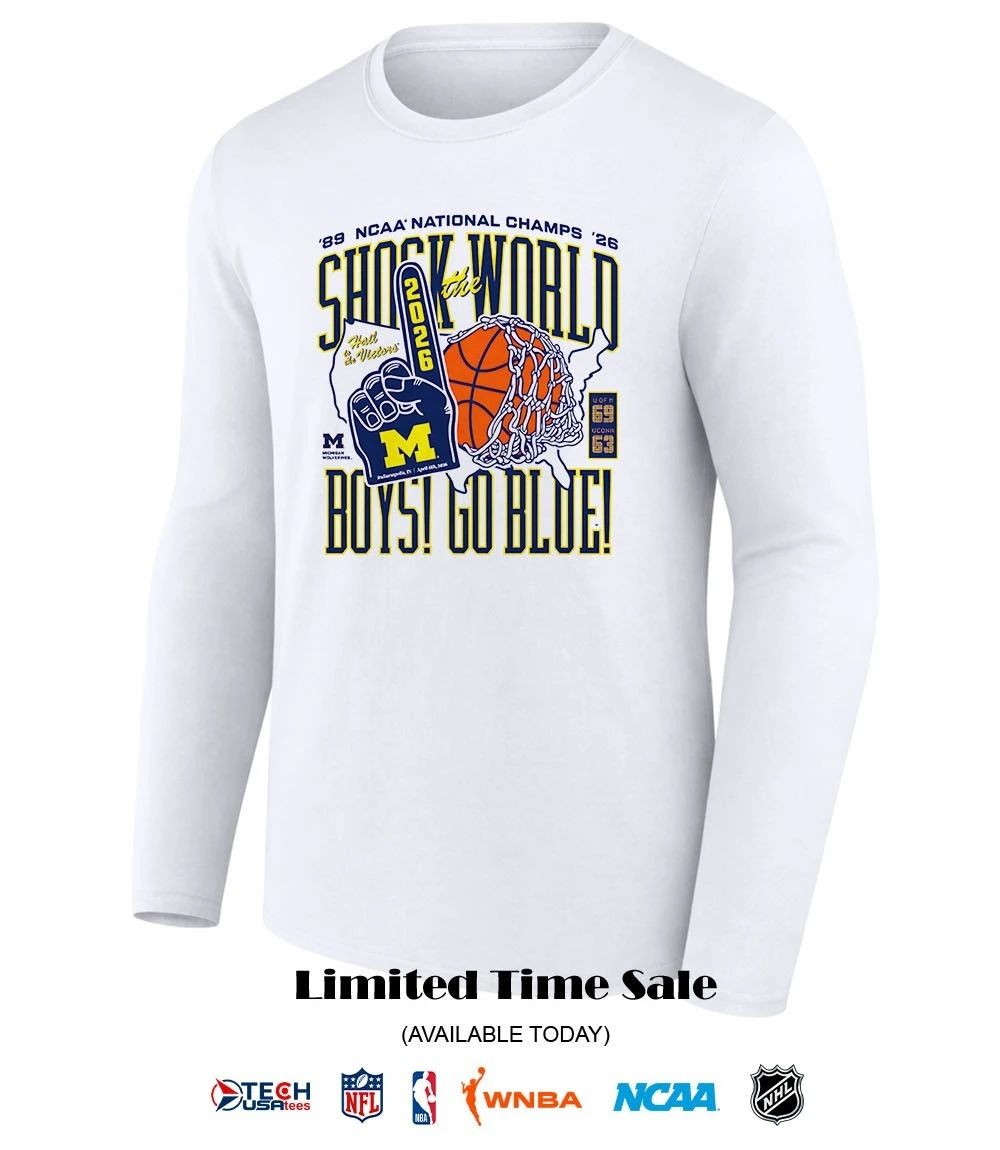 Shock the World Boys go Blue Michigan Wolverines 2026 NCAA Men’s Basketball National shirt