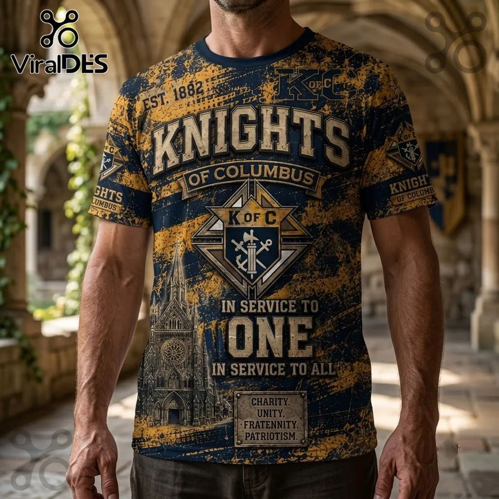 NRL Knights of Columbus Patriotic Knight T-Shirt