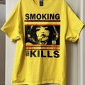 Smoking Kills Retro Manga Style Graphic T-Shirt