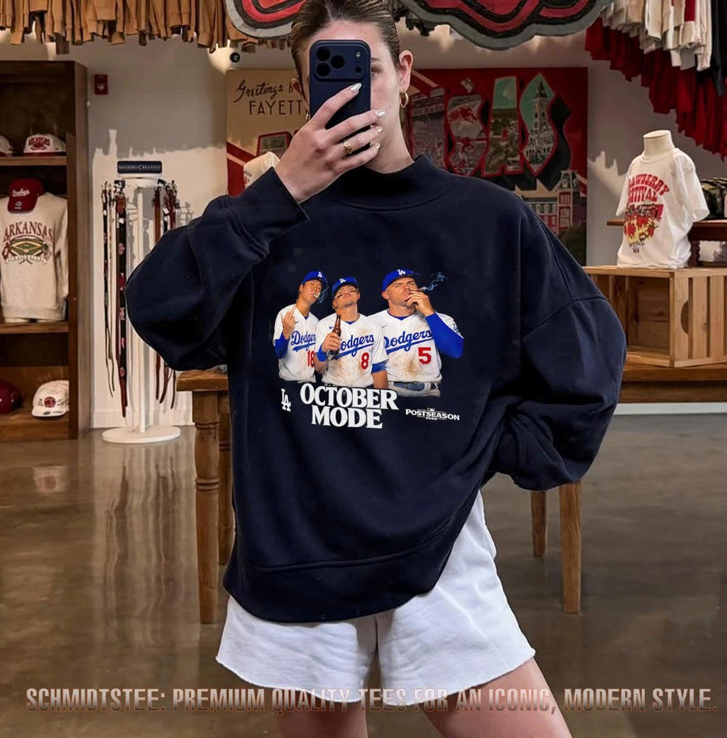 Yamamoto Kiké and Freddie Los Angeles Dodgers October Mode Postseason 2026 smoking shirt