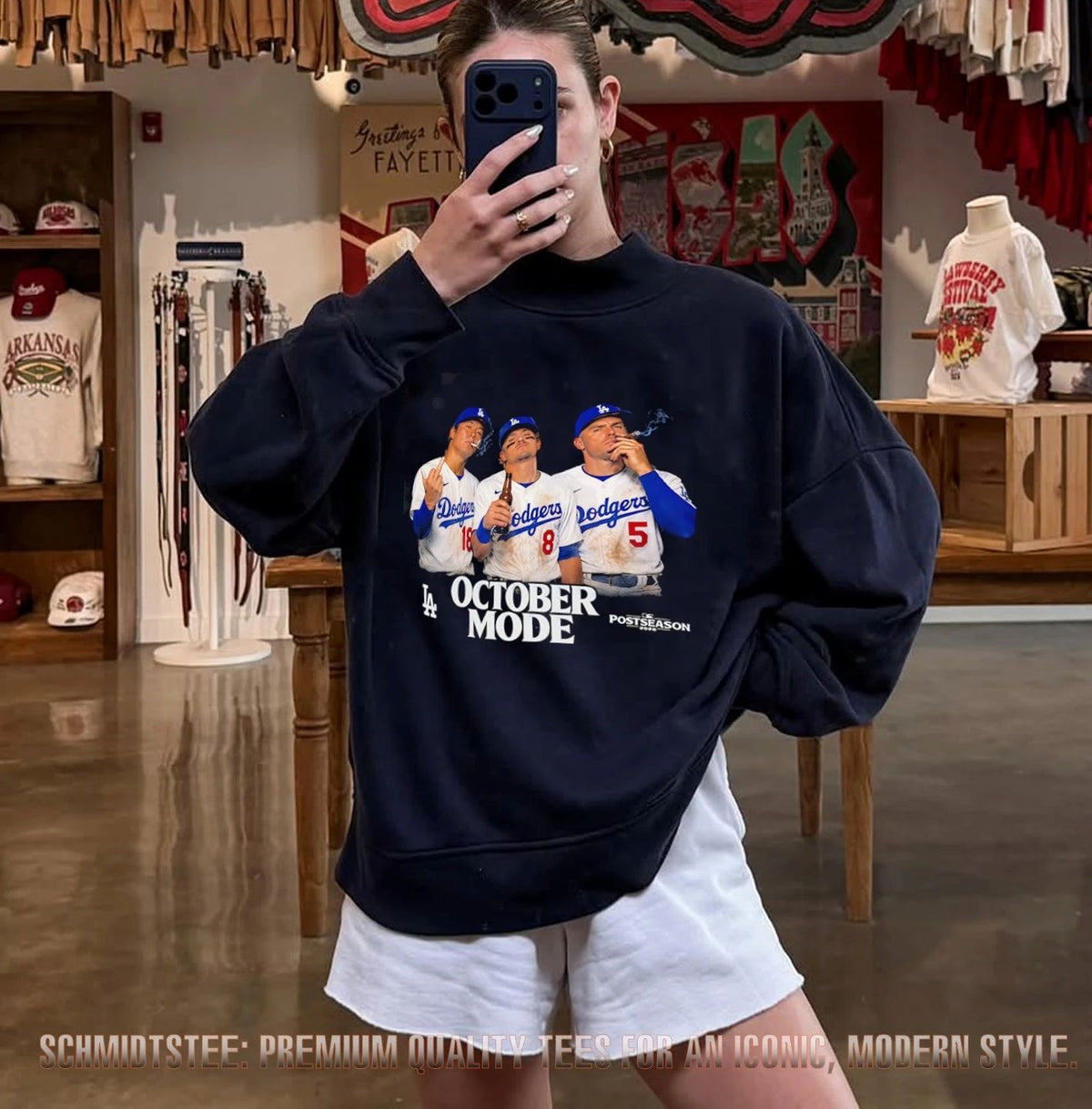 Yamamoto Kiké and Freddie Los Angeles Dodgers October Mode Postseason 2026 smoking shirt