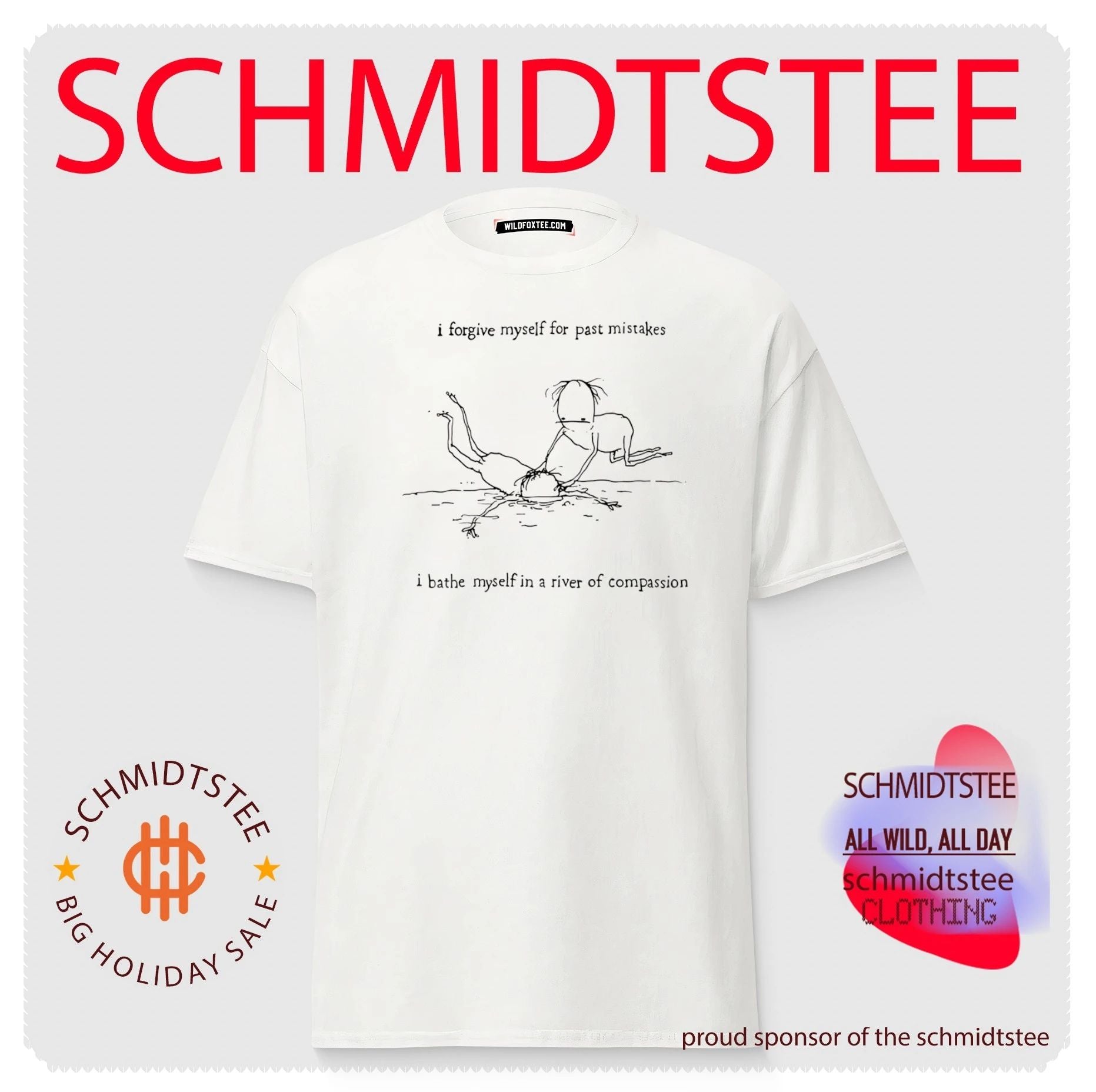I forgive myself for past mistakes I bathe myself in a river of compassion shirt