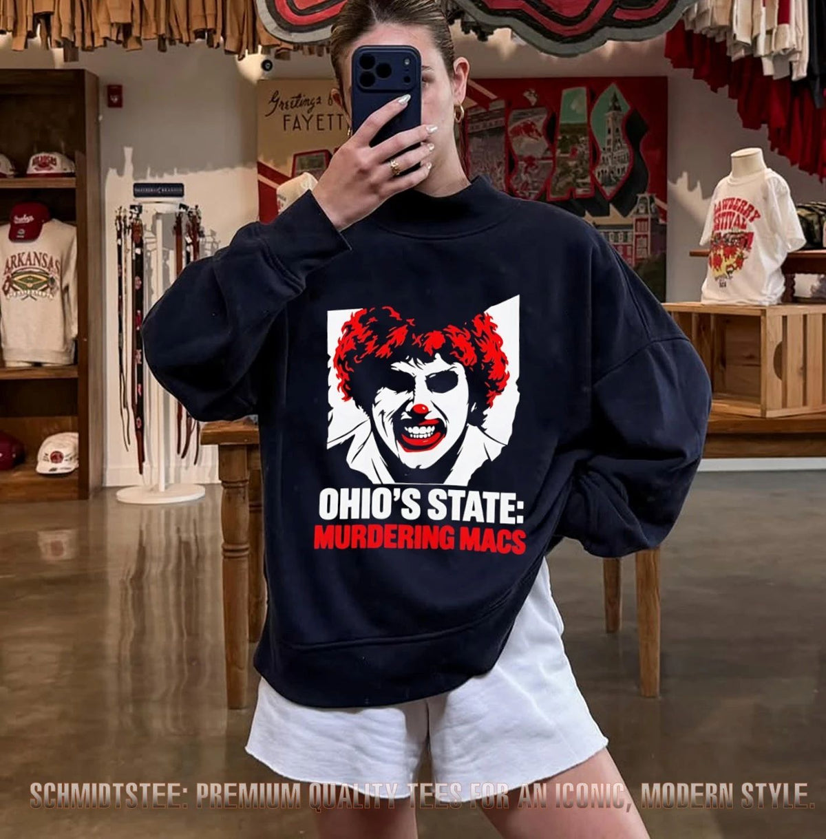 Ohio’s Tate Murdering Macs Clown shirt
