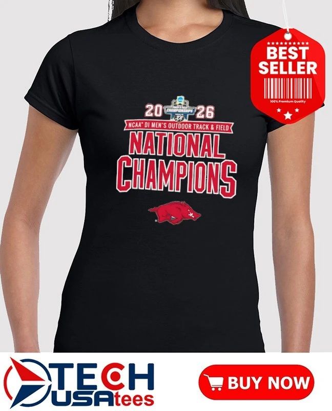 Arkansas Razorbacks 2026 NCAA Men’s Outdoor Track & Field National Champions shirt