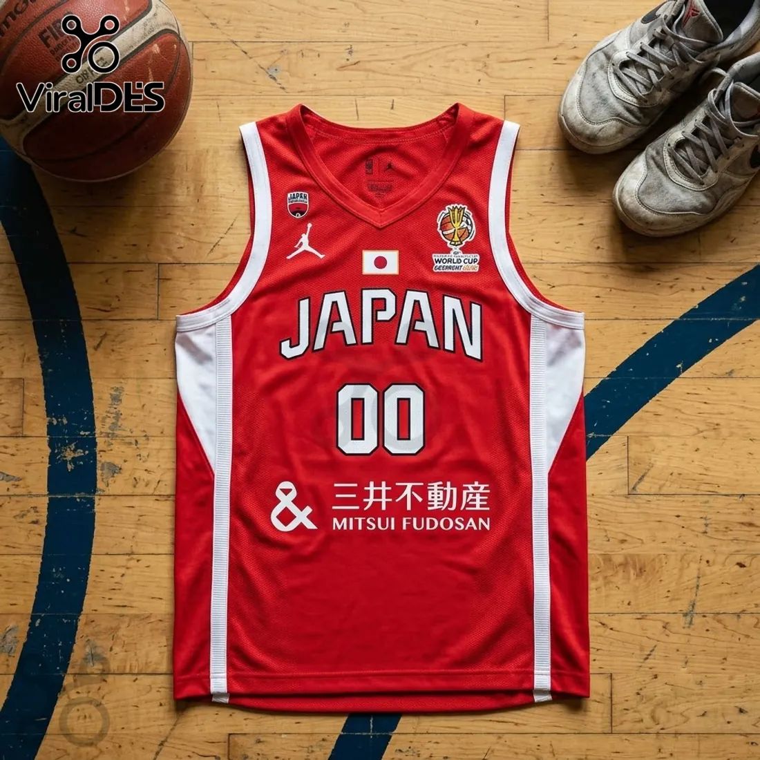 Japan Women’s National Basketball Team 2026 Red Replica Jersey