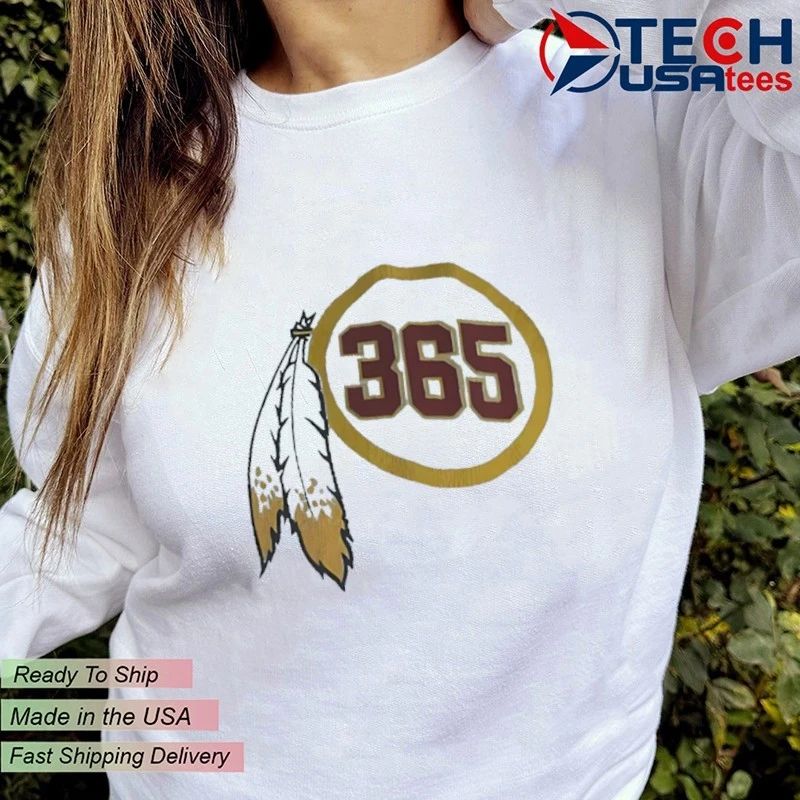 Washington Redskins 365 logo shirt