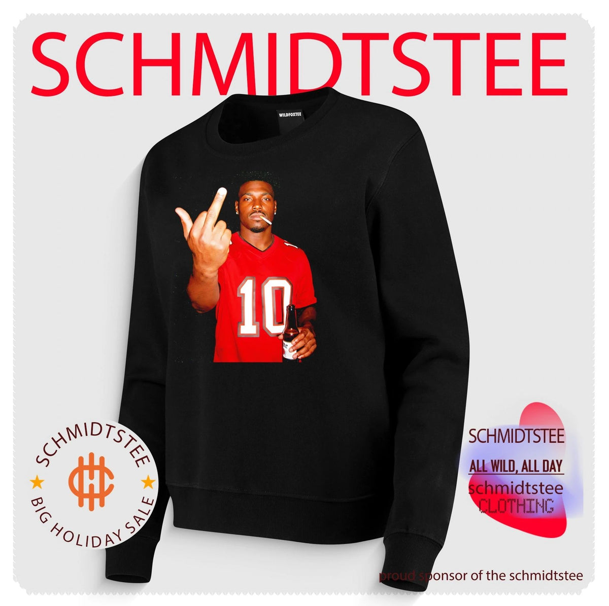Jalon Daniels Tampa Bay Buccaneers holding beer middle finger shirt