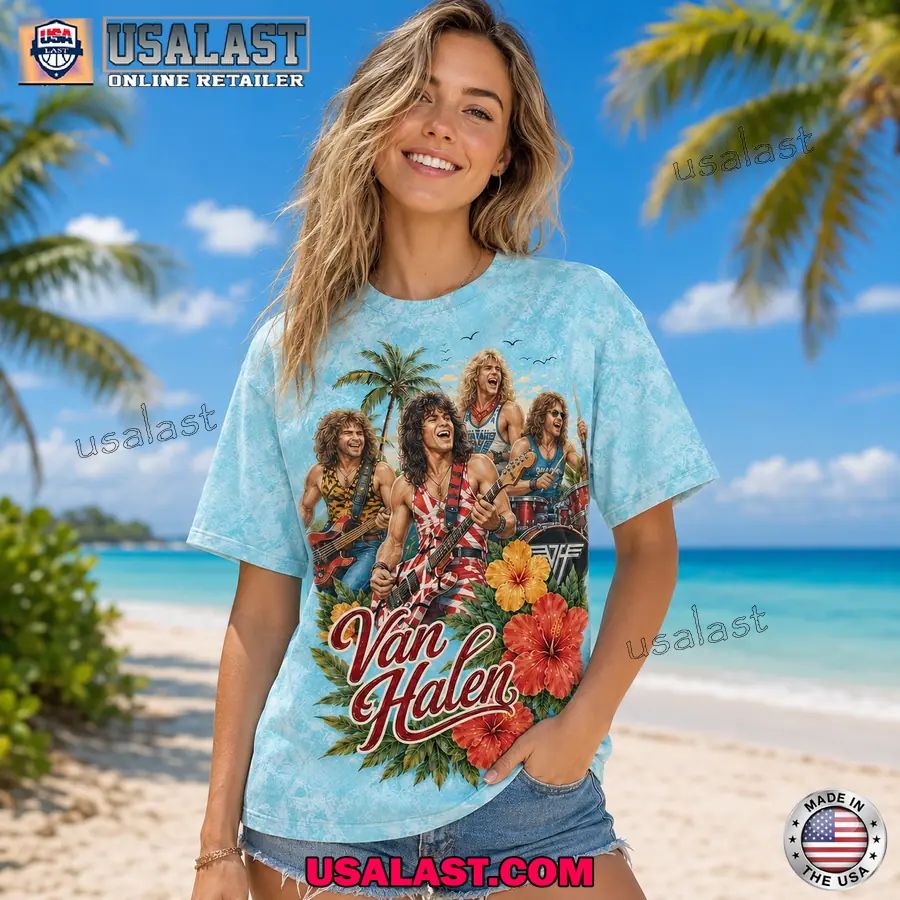 Van Halen Sea Salt Tropical Vibes 3D T-Shirt