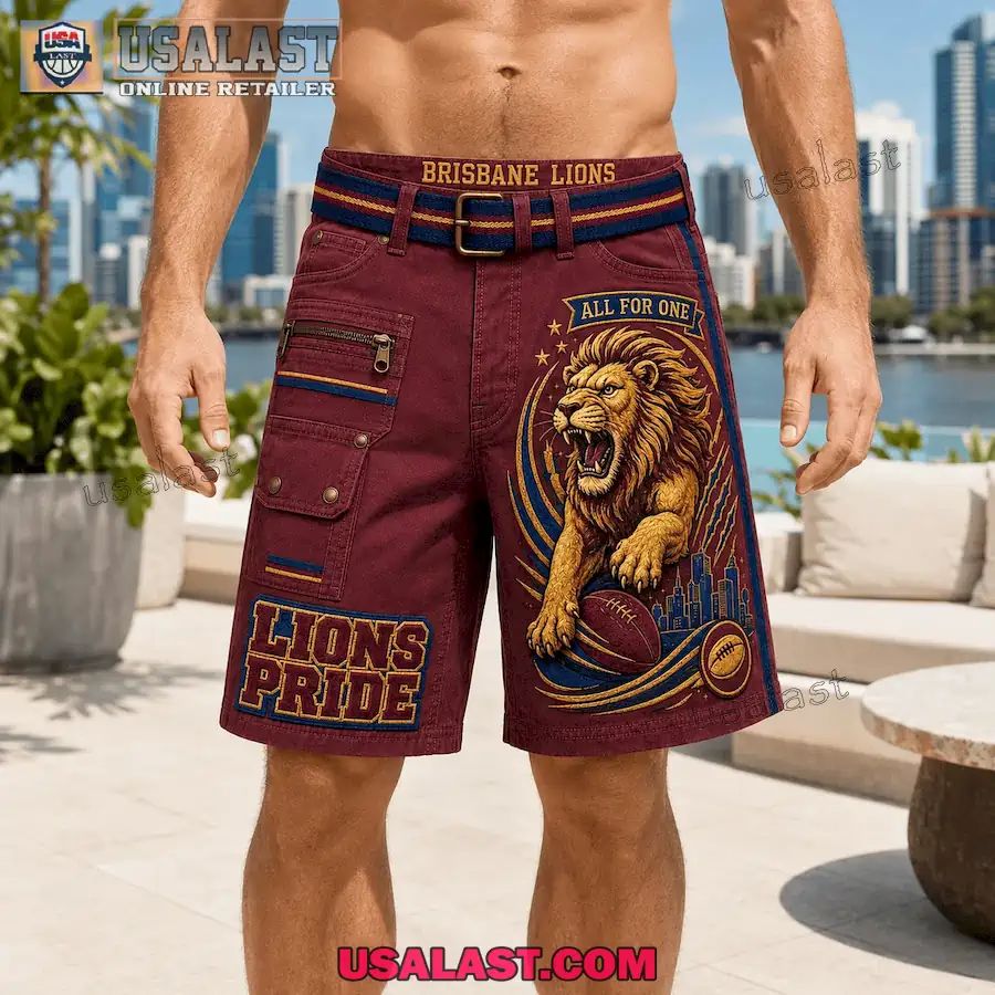 Brisbane Lions All For One Men Cargo Short