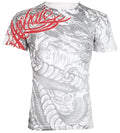 Archaic By Affliction Men's T-Shirt Dragon Rage Wings White Biker M-3XL