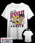 Los Angeles Angels Nolan Ryan California signature caricature shirt