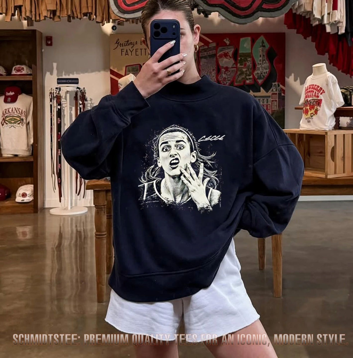 Caitlin Clark Indiana Fever Funny Reaction signature shirt
